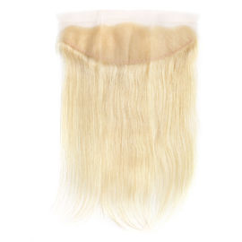 중국 귀 13x4 레이스 마감 금발 머리 똑바른 처녀 머리 자연적인 색깔에 귀 협력 업체
