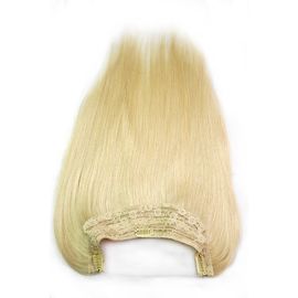 중국 브라질인 머리 연장 #613 금발 색깔 120그램에 있는 처녀 사람의 모발 한 조각 달무리 손가락으로 튀김 협력 업체