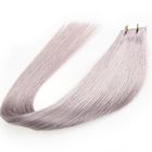 브라질인 얇은 머리를 위한 처녀 접착제 PU 테이프 머리 연장, 회색 색깔